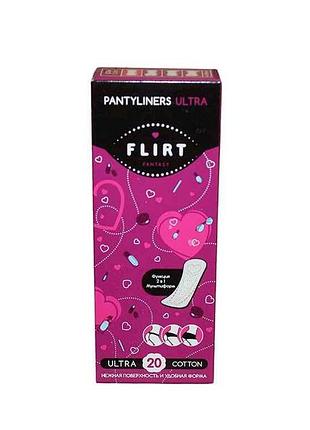 Ежедневные прокладки ultra cottonlight без инд/уп. 20шт (150мм) тм fantasy flirt
