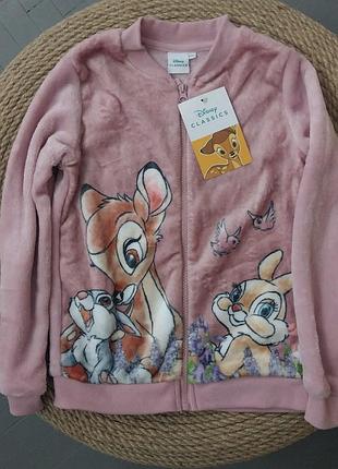 Мягушка плюшевая кофта для девочки 9 лет (р.134) от disney