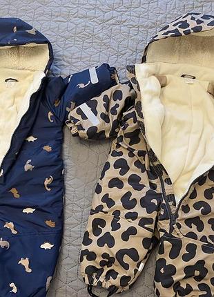 Зимові комбінезони для дітей h&m з флісовою підкладкою