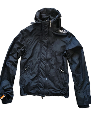 Мужская куртка ветровка superdry double black 54 (размер xl) - оригинал