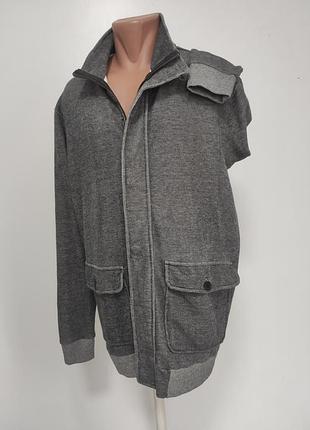 Кофта котонова на блискавці xl/xxl ог  130-138 см