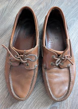 Мокасини чоловічі timberland коричневі шкіряні, оригінал