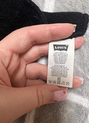 Шарф унісекс levi’s чорний теплий 2