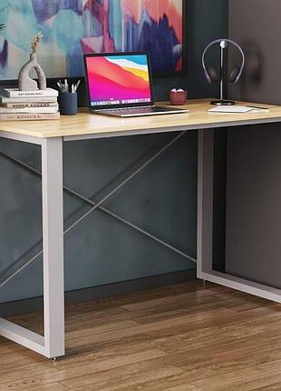 Письмовий стіл ferrum-decor драйв 750x1200x700 сірий металл дсп дуб артизан 32 мм (frd-103388)