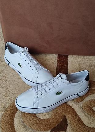 Кросівки (кеди) lacoste gripshot bl21 1 cma. 44р., з натуральної преміальної шкіри nappa