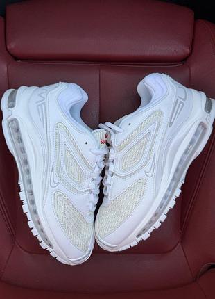 Nike air max 98 x supreme white
