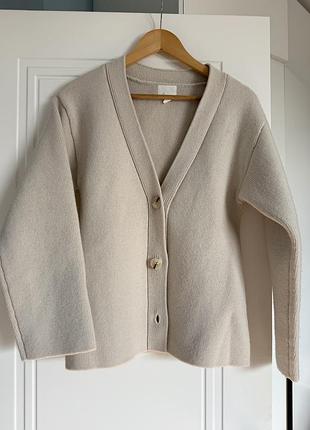 Вовняний кардиган h&m 2