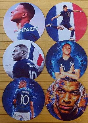 Набір стікерів кіліан мбаппе kylian mbappé 6 шт (37198)
