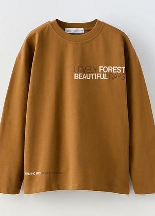 Лонгслів для хлопчика 120см, 130см, 140см, zara, 6-7років, 8-9років, 9-10років, стильний реглан для хлопчика, бавовна