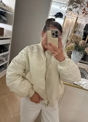 Бомбер  miss selfridge зі стразами 2
