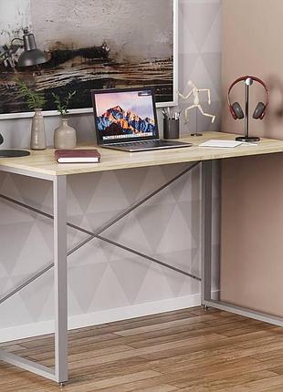 Письменный стол ferrum-decor конект 120x75x60 см серый дсп дуб сонома (frd-104216)