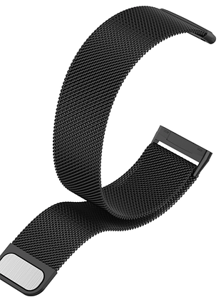 Міланський сітчастий ремінець primo для годинника fitbit versa 3 / fitbit sense - black l 2