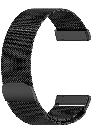 Міланський сітчастий ремінець primo для годинника fitbit versa 3 / fitbit sense - black l 5