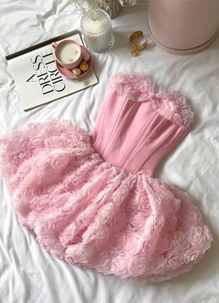 Корсетна сукня з розами💕 4