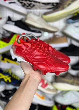 Червоні футбольні бутси adidas copa sense.1 fg