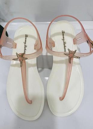 Сандалі жіночі tommy bahama білі з рожевим