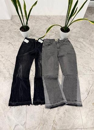 Мужские джинсы gallery dept flare / расклешенные джинсы gallery dept / брендовые джинсы gallery dept с клешем / оверсайз джинсы gallery dept черные, с
