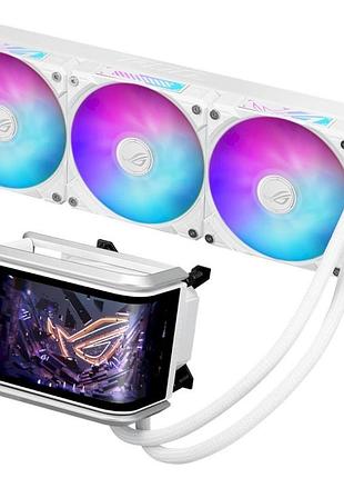 Система жидкостного охлаждения asus rog ryuo iv 360 argb 2200 об/мин 3×120 мм white (90rc01n2-b0eay0)