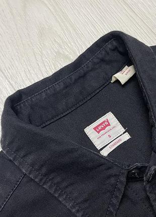 Мужская джинсовая рубашка levis, размер s 5