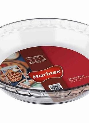 Форма д/запекания стекол. с волнистым краем 0.6 л 6227 тм marinex