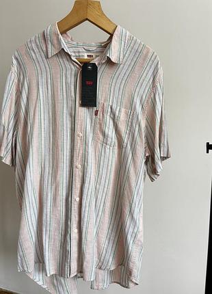 Сорочка чоловіча, levi’s, у смужку розмір xl
