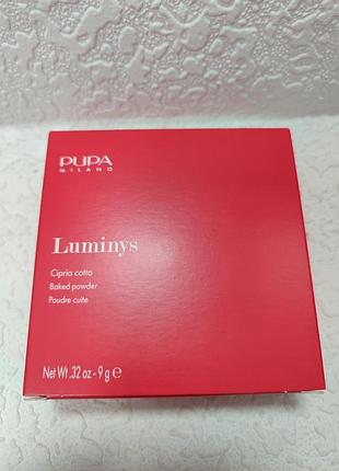 Компактная запеченная пудра для лица pupa luminys silky baked face powder весом 9 г. тон 06