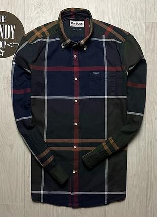 Мужская стильная рубашка barbour, размер m