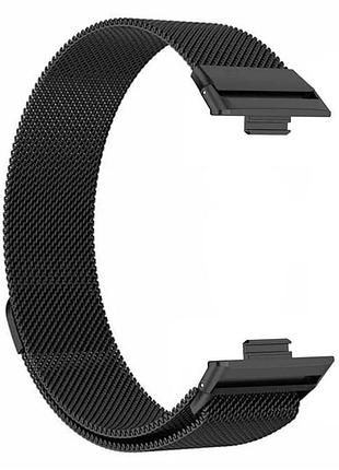 Миланский сетчатый ремешок primolux для часов huawei watch fit 3 / fit 4 / 4 pro - black