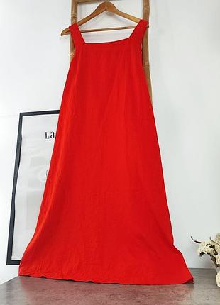Красное платье сарафан marks &amp; spencer 3