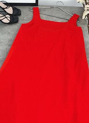 Красное платье сарафан marks &amp; spencer 2