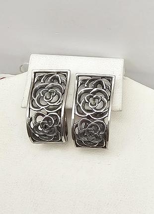 Сережки серебряные "розалия" 6,49 г