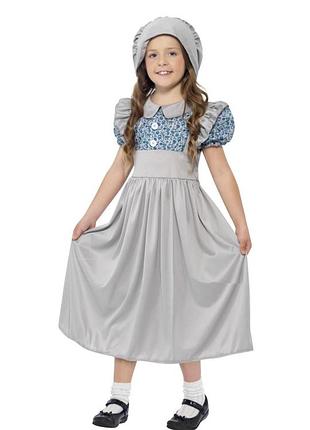 Карнавальное платье викторианской школьницы smiffys (victorian school girl costume) 10-12 лет