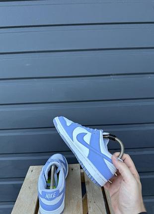 Кросівки nike dunk low blue airbrush 4