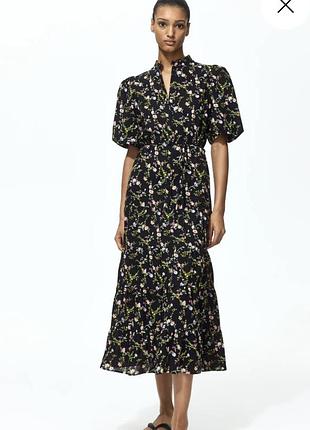 Ярусное с пояском платье 👗