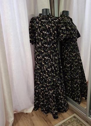 Ярусна з пояском сукня 👗 6