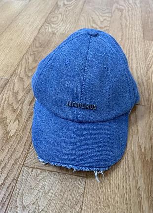 Бейсболка унісекс jacquemus la casquette artichaut denim синя
