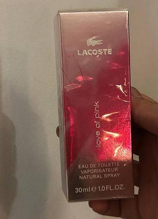Lacoste love of pink туалетна вода 30 мл