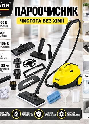 Ручной пароочиститель zepline zp-7782 4000 вт – мощный паровой очиститель для пола, плитки, мебели и текстиля