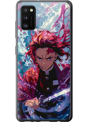 Чехол на samsung galaxy a41 a415f танджиро камадо: клинок рассекающий демонов из пластика fch_0175835