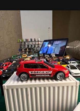 Колекційна машинка hot wheels honda civic 3