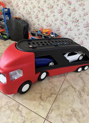 Ігровий набір для хлопчика little tikes автовоз червоний