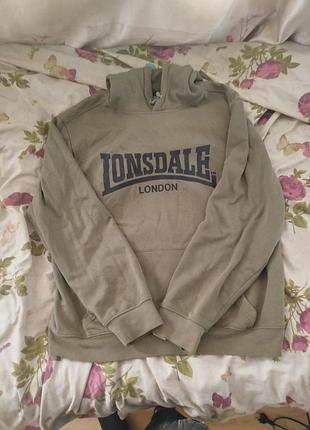 Кофта чоловіча lonsdale худі хакі