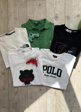 Футболки чоловічі the north face, kenzo, polo ralph lauren, lacoste, nike