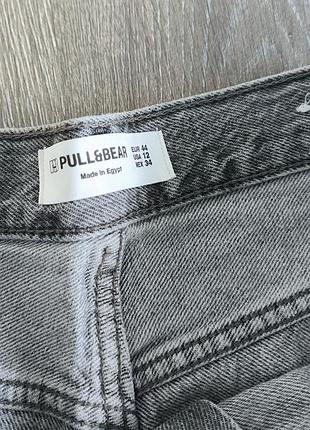 Джинси жіночи pull&bear сірі прямі 4