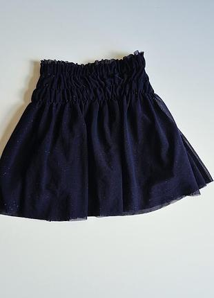 Юбка zara из фатина и люрекса для девочки