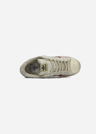 Adidas superstar white/pink 5