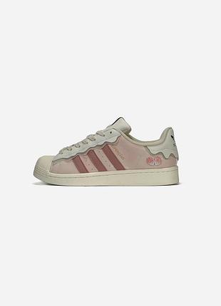 Adidas superstar white/pink