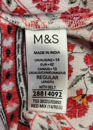 Вискозное макси платье per una m&amp;s 8
