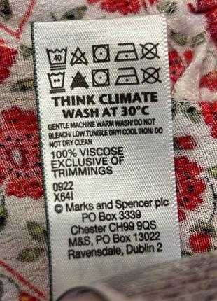 Вискозное макси платье per una m&amp;s 9