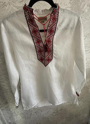 Льняна вишиванка гармонія 146-152 см